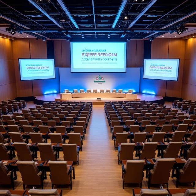 Sala conferenze internazionale organizzata da TecnoIncontri